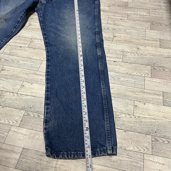 Wrangler | Dark Blue Straight Denim Jeans | 38X29 - Picture 5 of 8